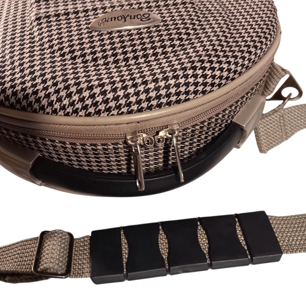 Vintage Hard Side Travel Case W Shoulder Strap - Picture 8 of 13